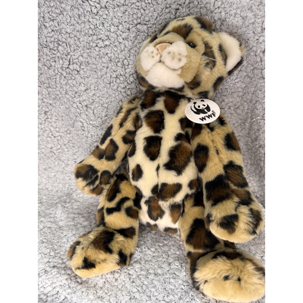 Build A Bear  Workshop WWF Leopard Cub 11-1/2" Tall Excellent